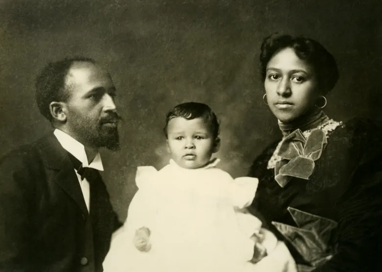 W.E.B. Du Bois with his first wife Nina Gomer Du Bois and son Burghardt. 1898.CONTRIBUTED